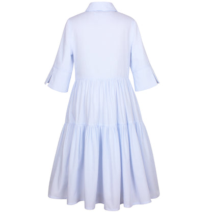 Jessie and James Sky Blue Pinstripe Era Dress