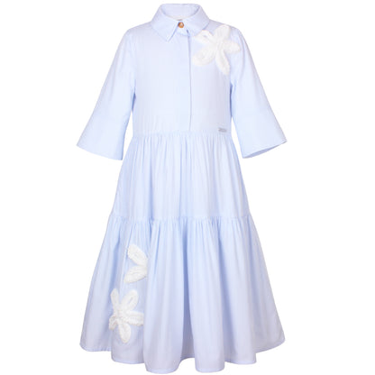 Jessie and James Sky Blue Pinstripe Era Dress