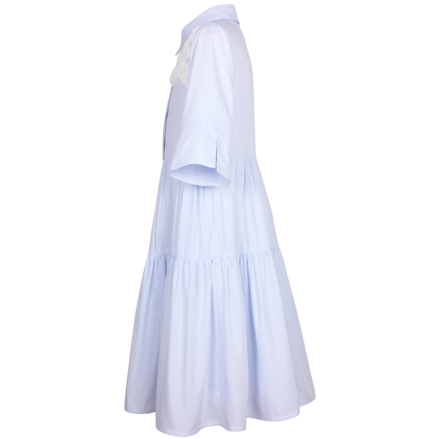 Jessie and James Sky Blue Pinstripe Era Dress
