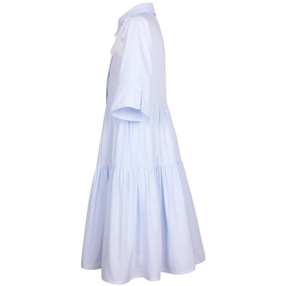 Jessie and James Sky Blue Pinstripe Era Dress