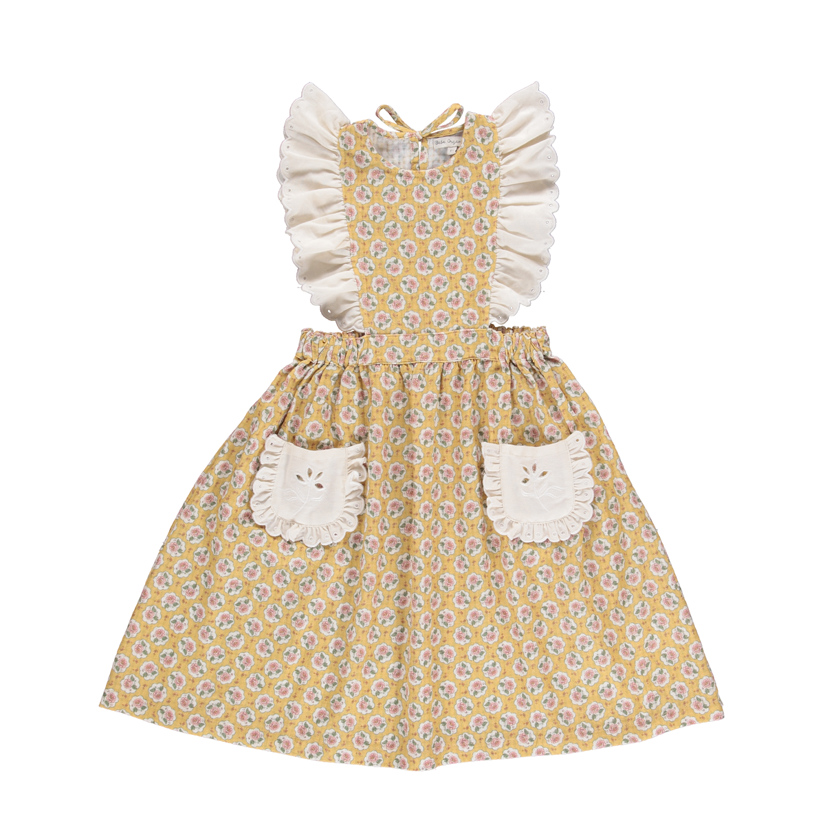 Bebe Organic Girls Eugenie Apron Dress