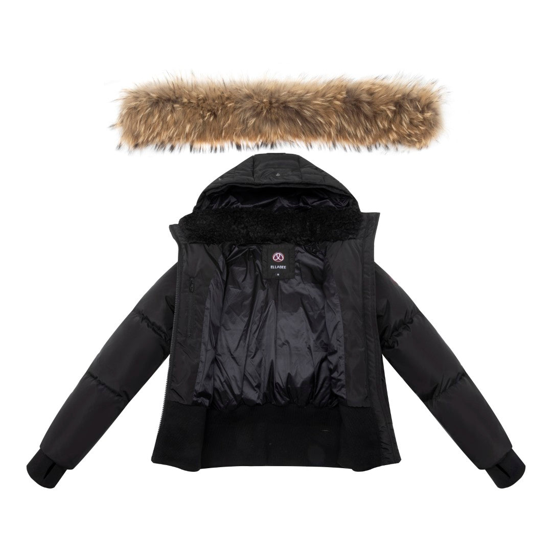 Ellabee Girls Emma Shearling Bomber Coat