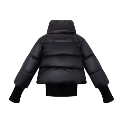 Ellabee Teen Black Darcy Double Zipper Bomber Coat