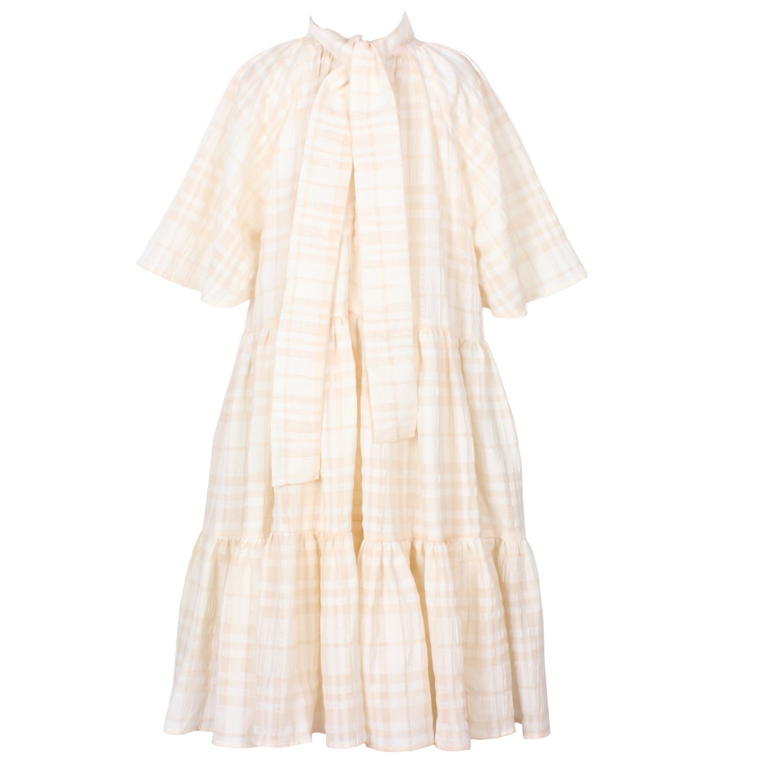 Jessie and James Cream Flute Dress