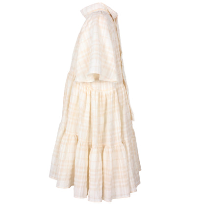 Jessie and James Cream Flute Dress