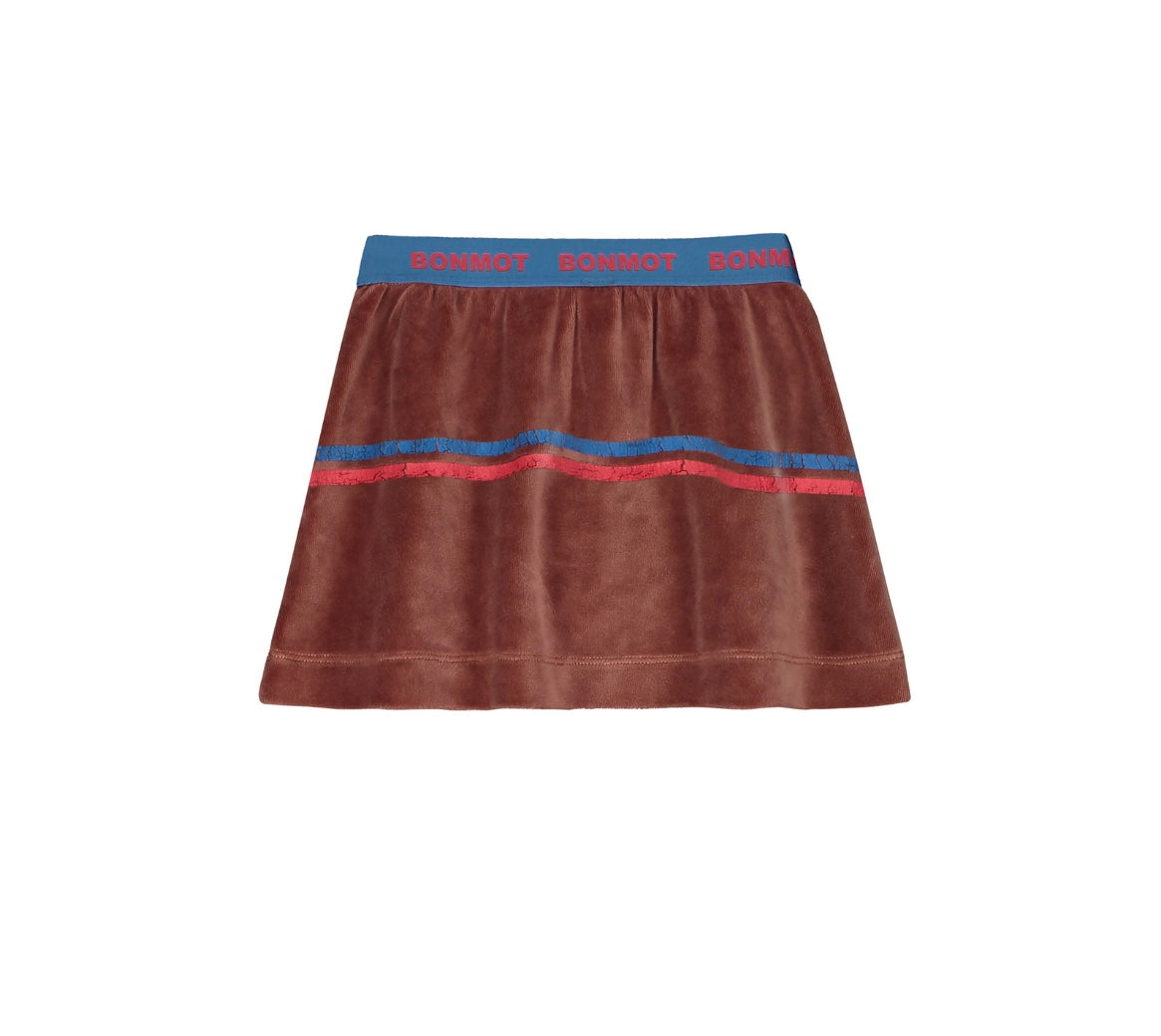 Bonmot Wood Velvet Skirt