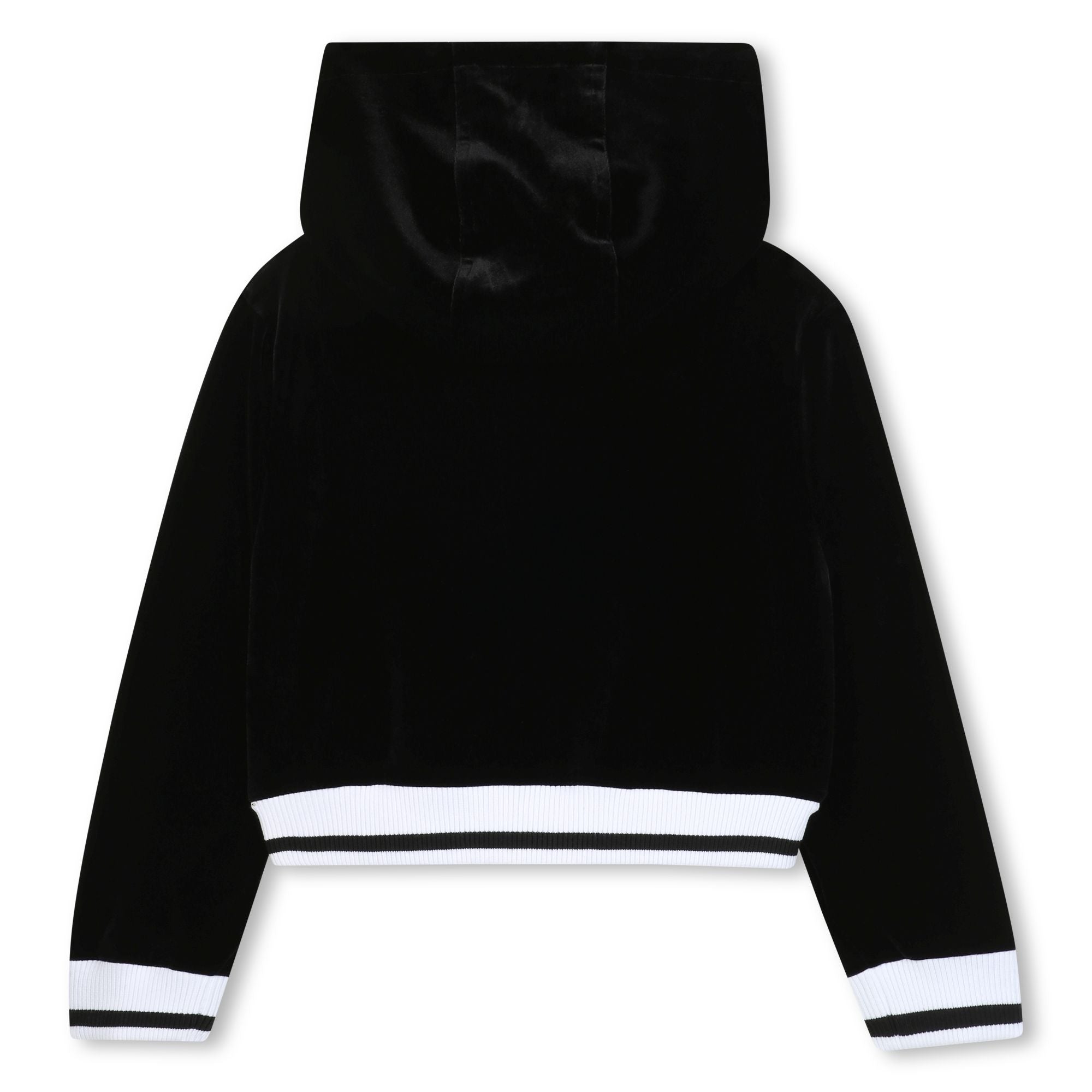 Hugo Velour Zip Up Hoodie