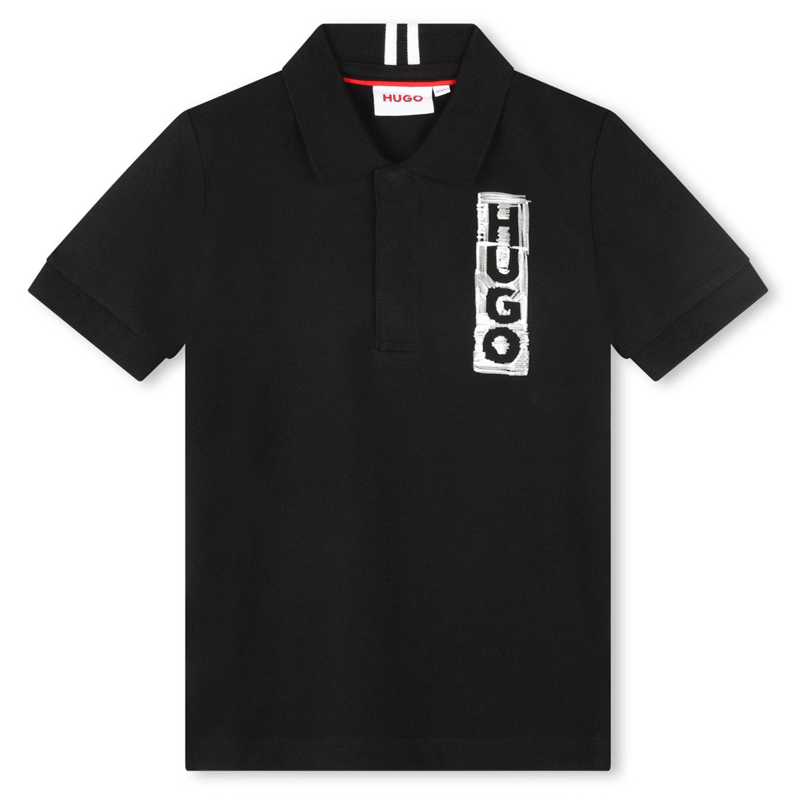 Hugo Black Classic Logo Short Sleeve Polo
