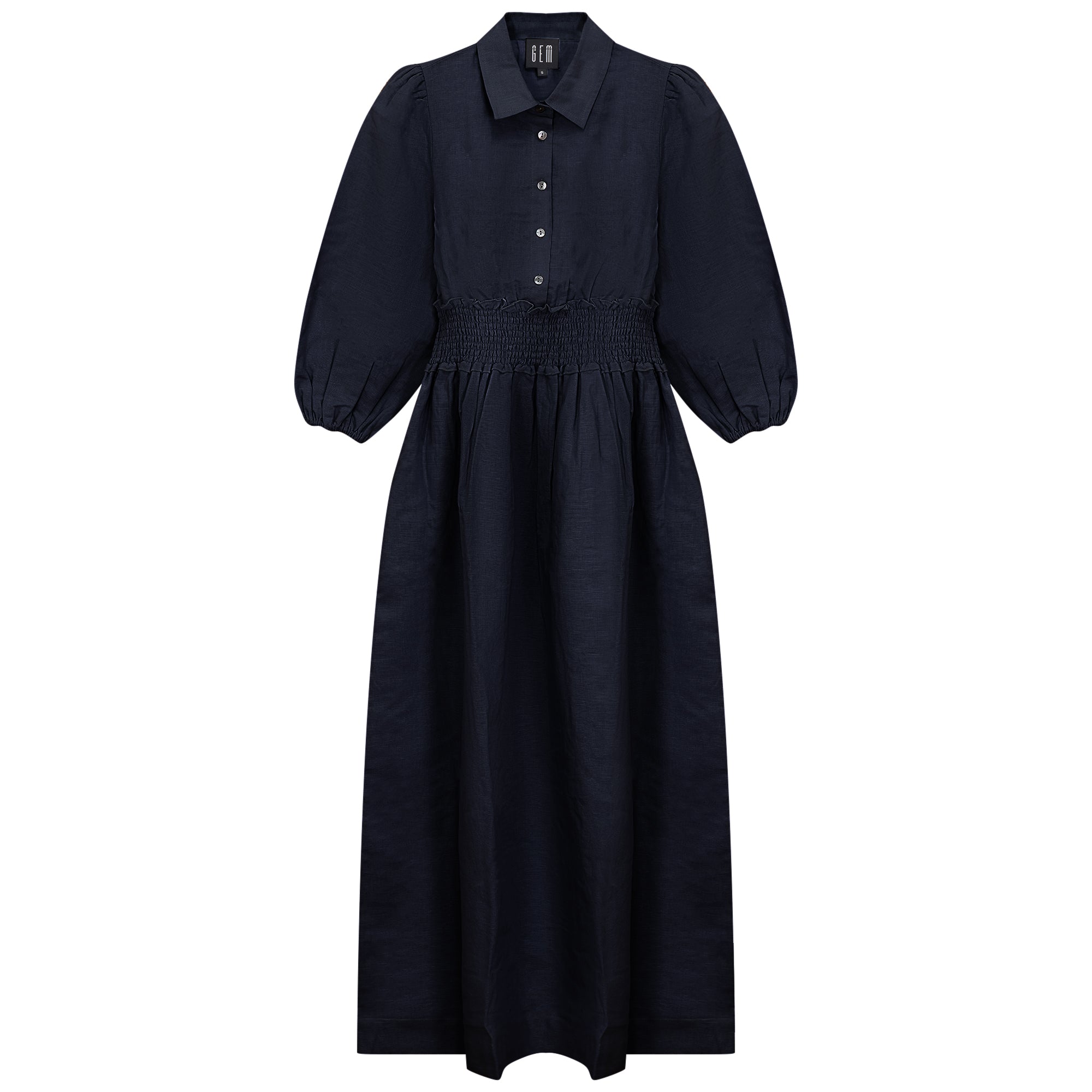 Gem Navy Shirt Dress