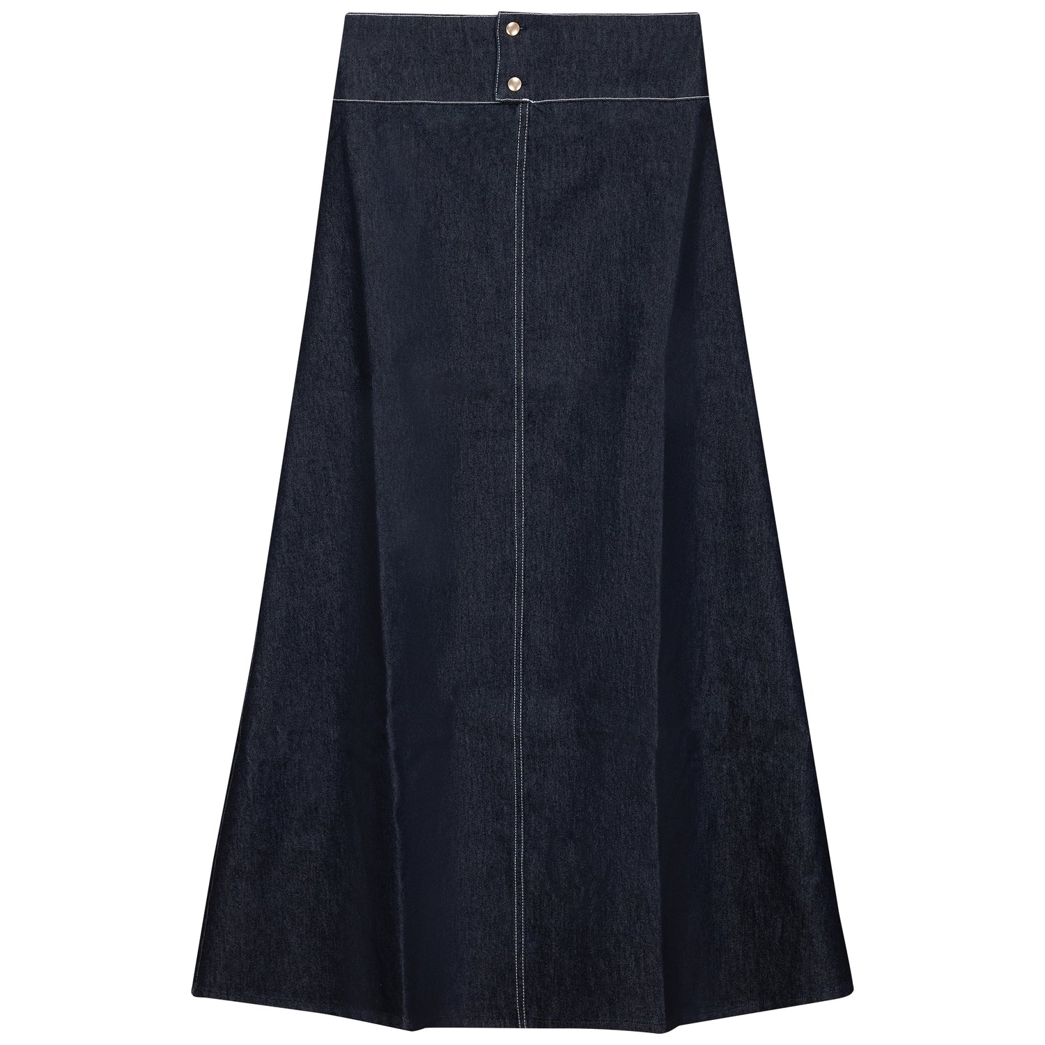 Gem Denim Topstitches Skirt