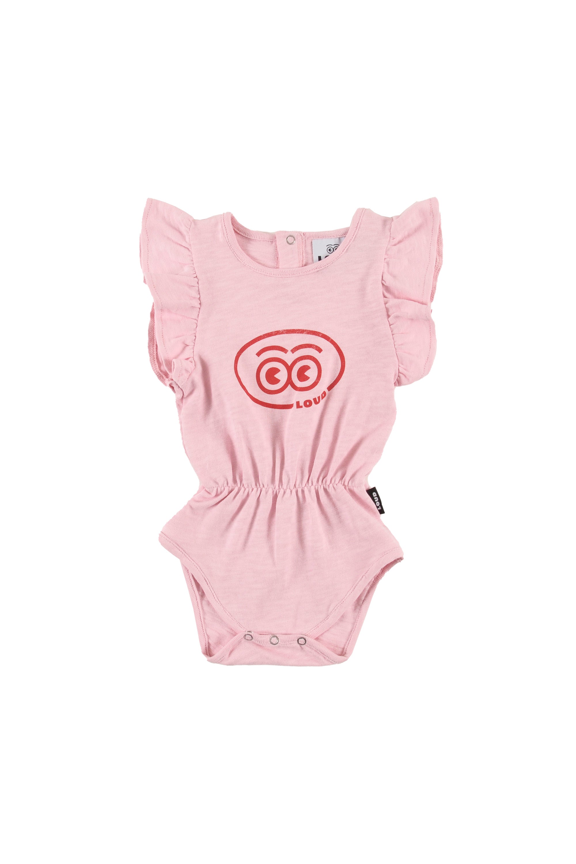 Loud Baby Girl Ruffle Pink Romper