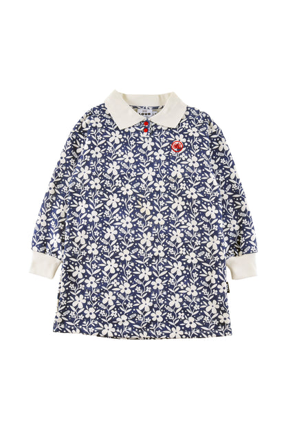 Loud Girls Alps Flower AOP Polo Dress