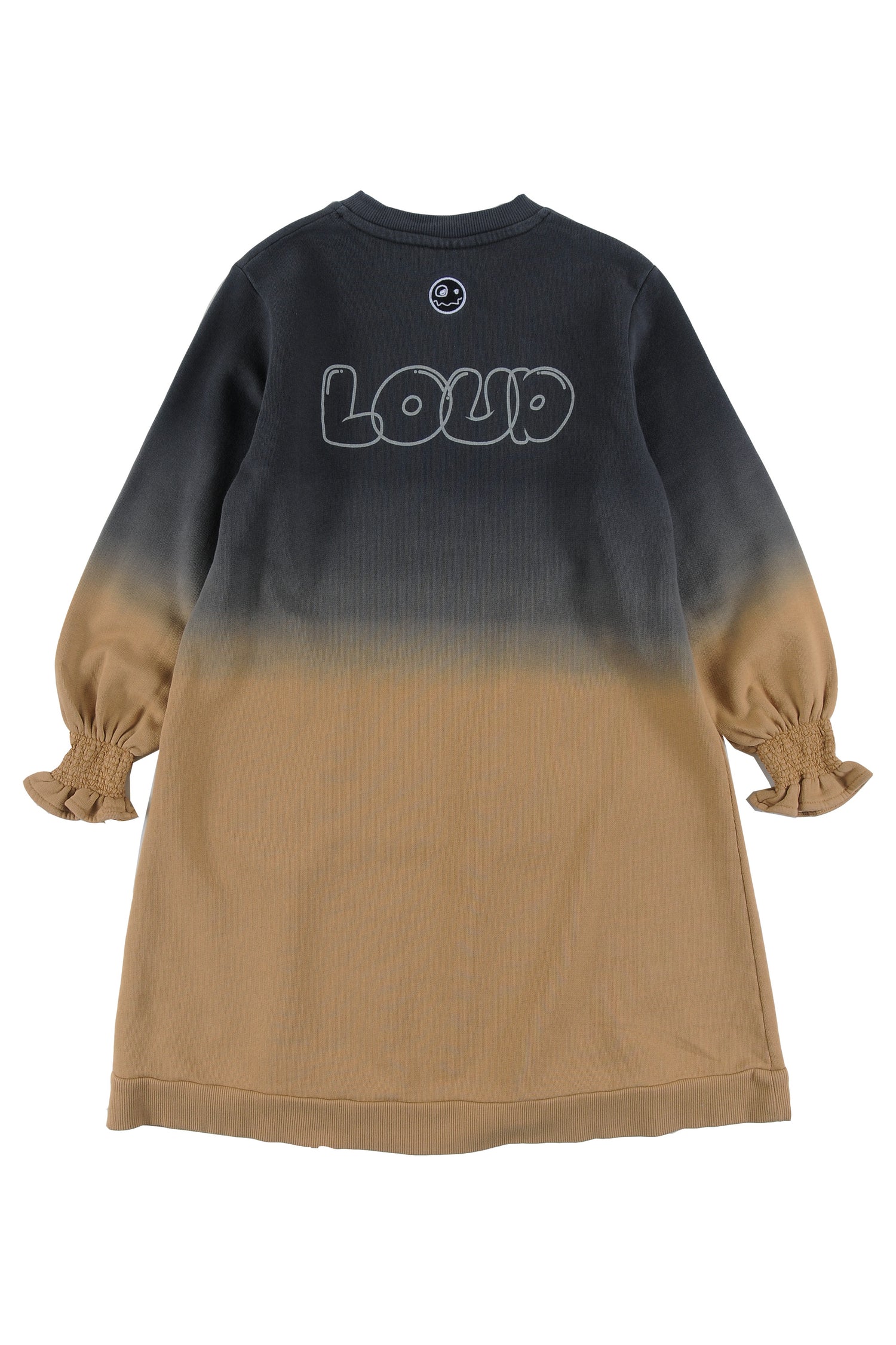 Loud Apparel Blue and Mustard Two Tone Ooh Dress