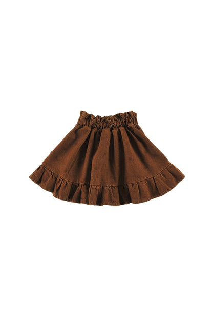 Loud Girls Alpine Choco Polkadot Mini Skirt