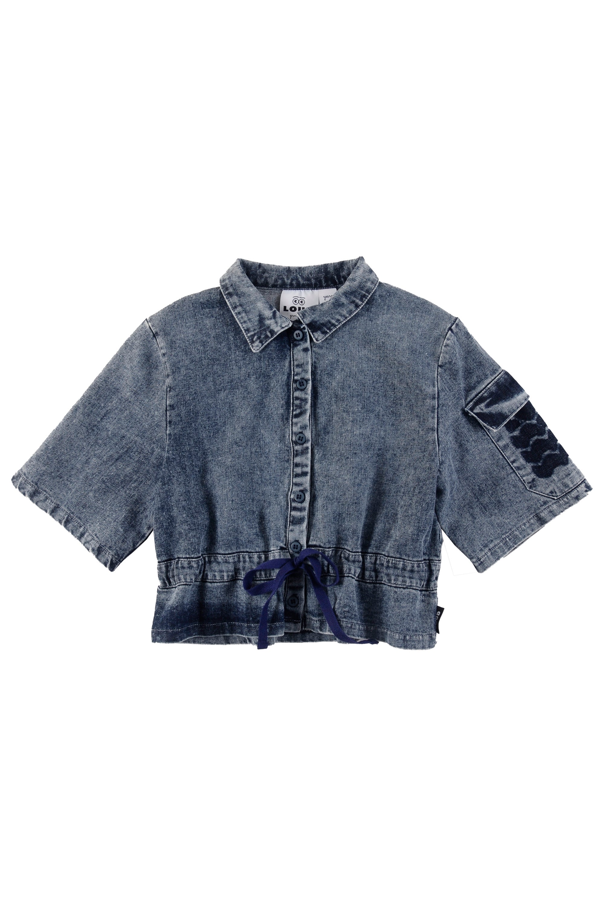 Loud Apparel Stone Wash 3/4 Sleeve Shirt