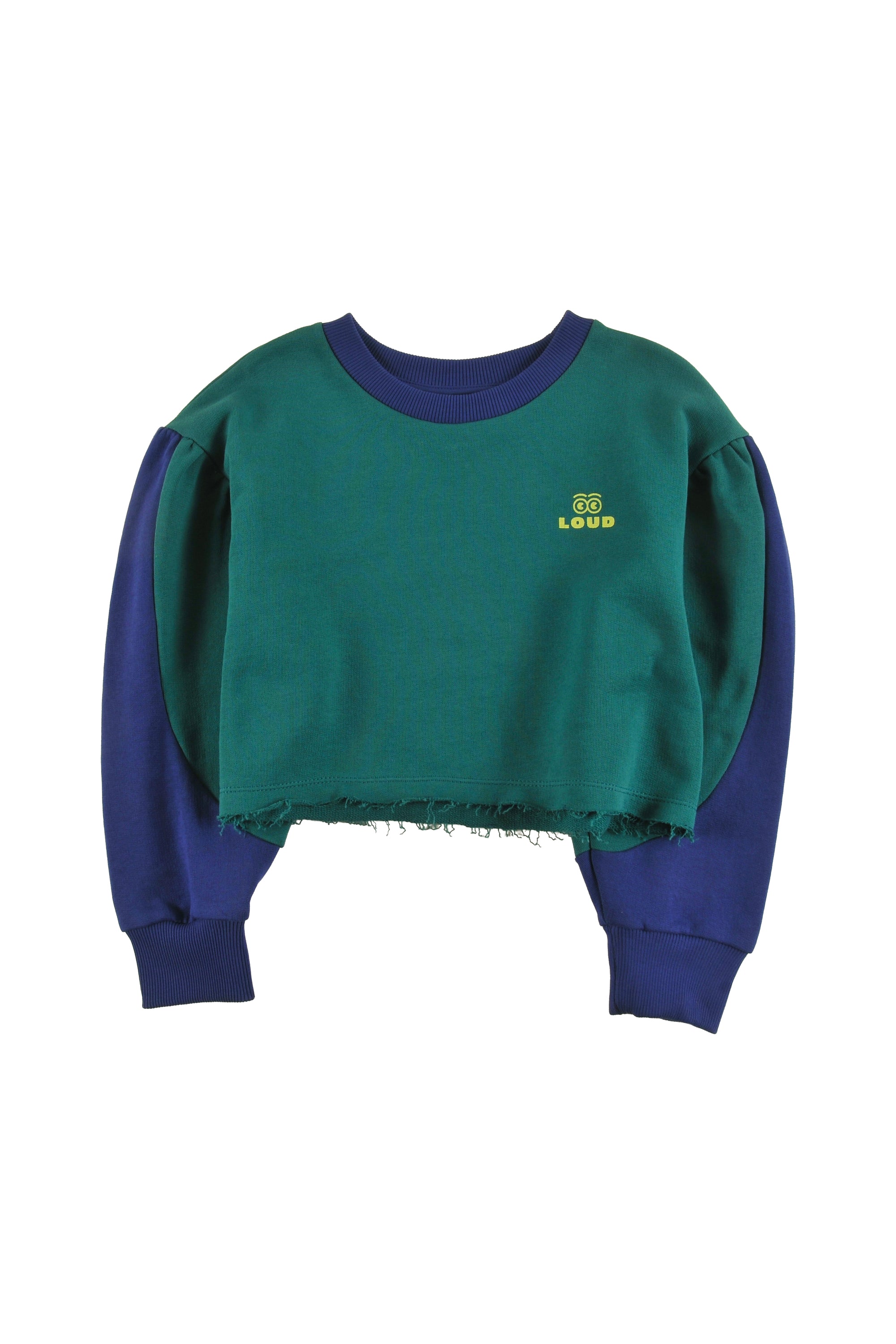 Loud Girls Spa Green Navy Sweater
