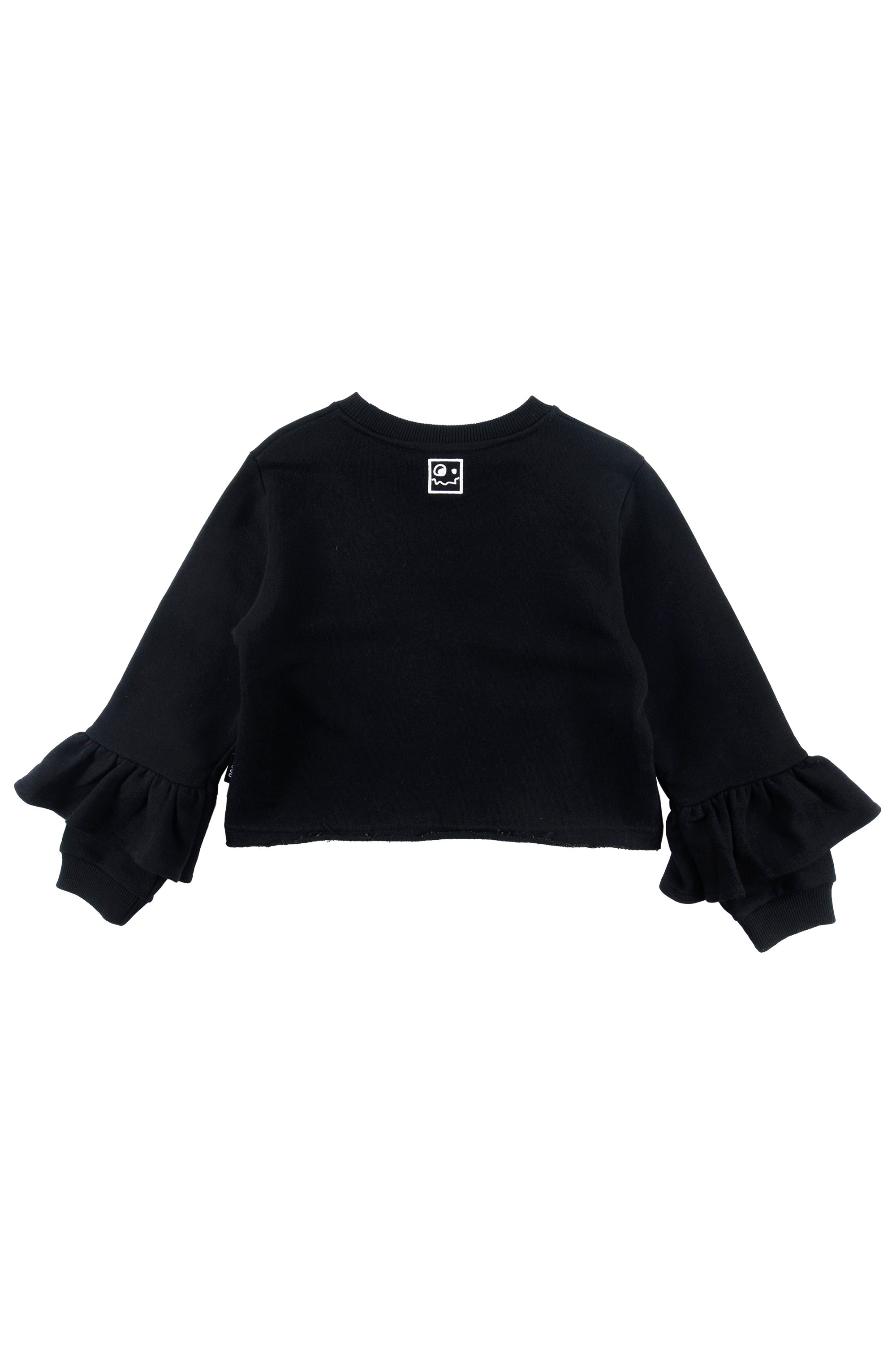 Loud Apparel Black Ruffle Sleeve Life Sweatshirt