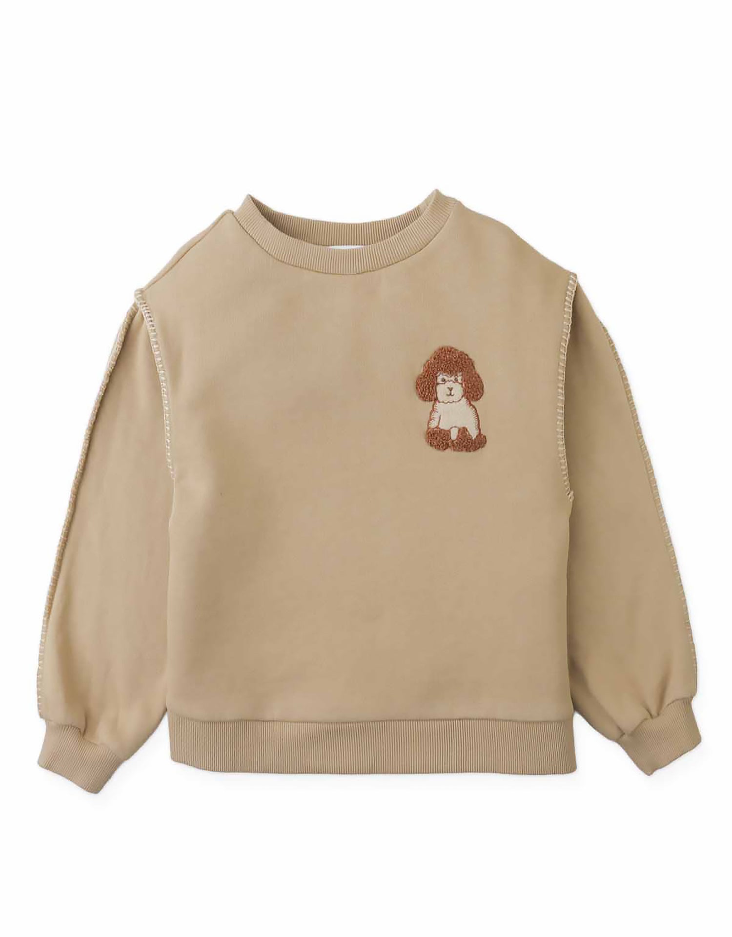 Gingersnaps Girls Beige Poodle Faustina Sweater