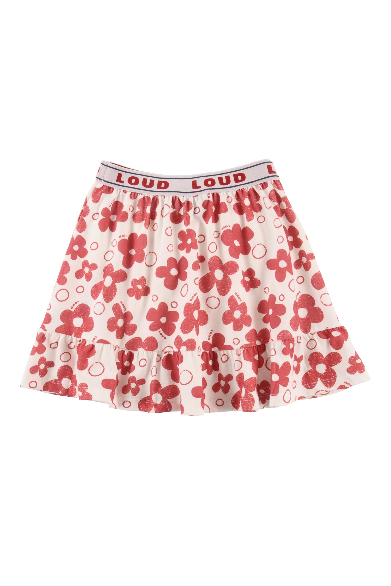 Loud Flower Mini Skirt Ruffle Bottom