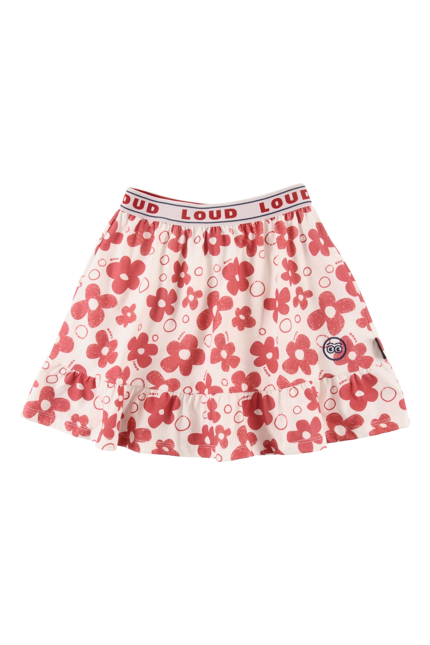 Loud Flower Mini Skirt Ruffle Bottom