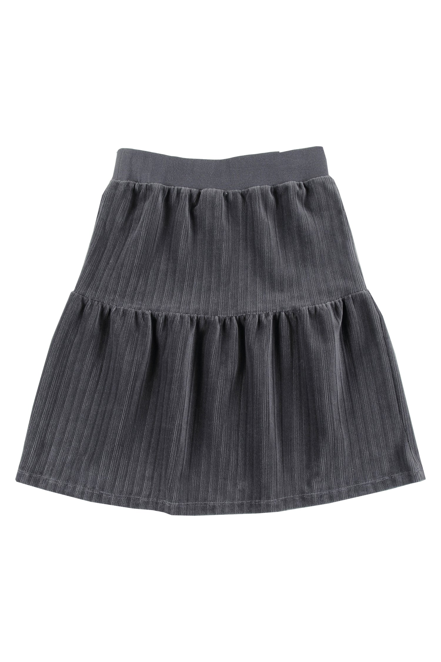 Loud Apparel Asphalt Velour Free Midi Skirt