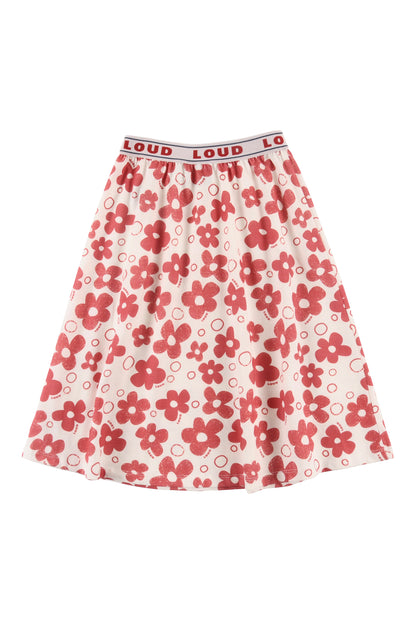 Loud Flower Midi Skirt