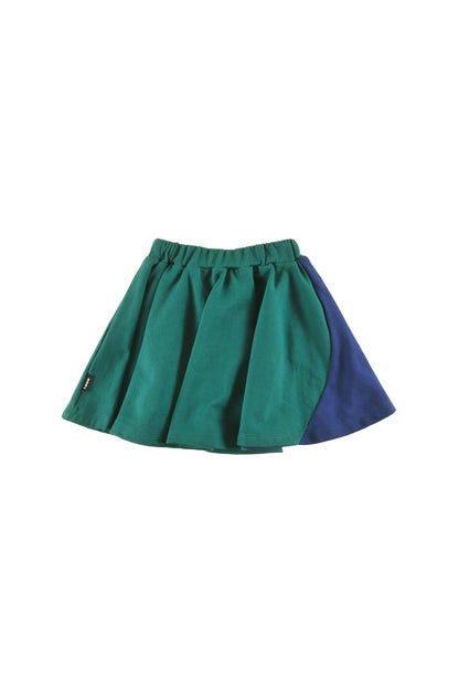 Loud Girls Relax Green Navy Mini Skirt