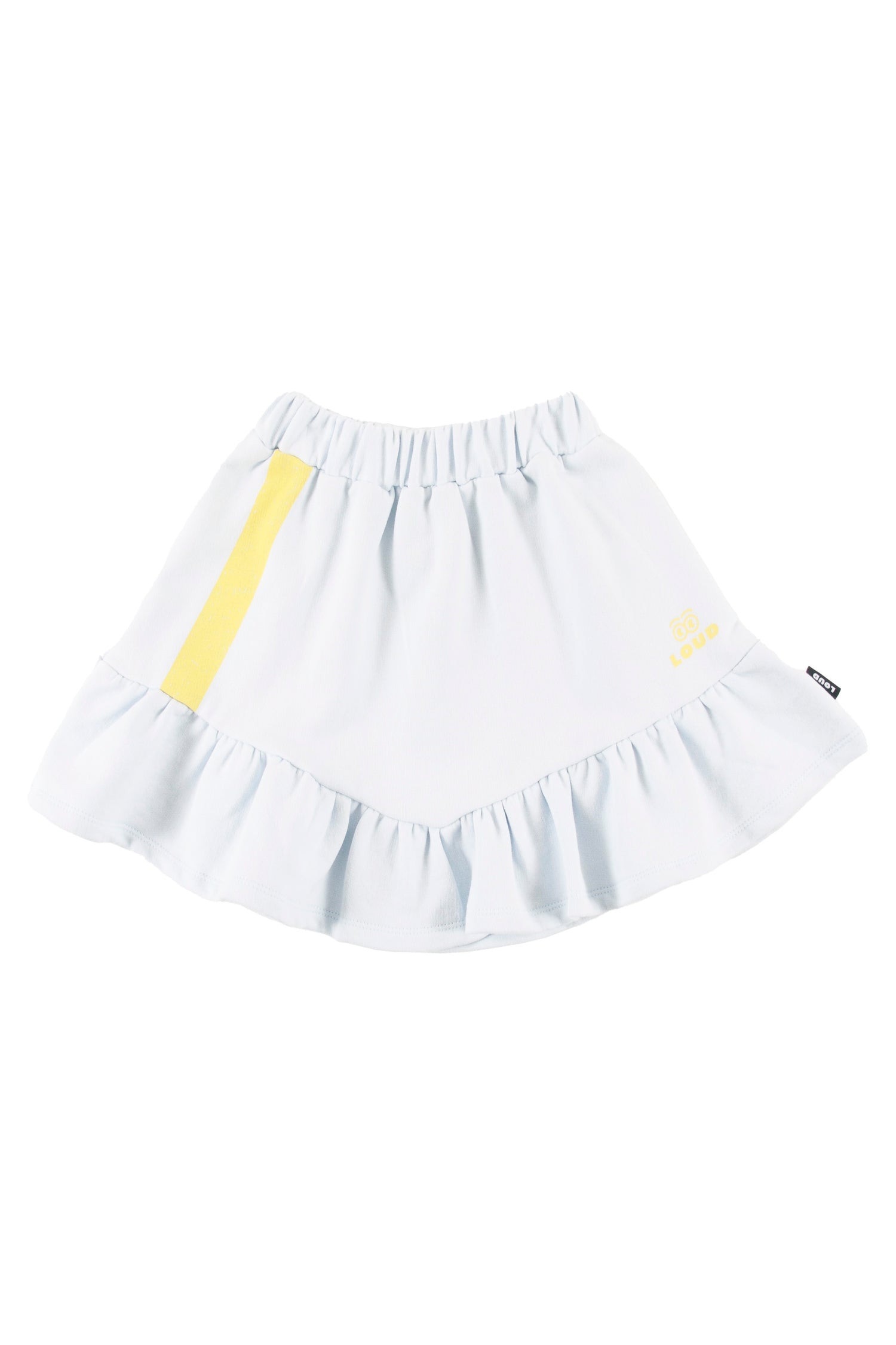 Loud Contrast Print Stripes Mini Skirt