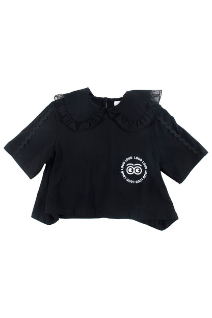 Loud Apparel Black T-shirt with Collar