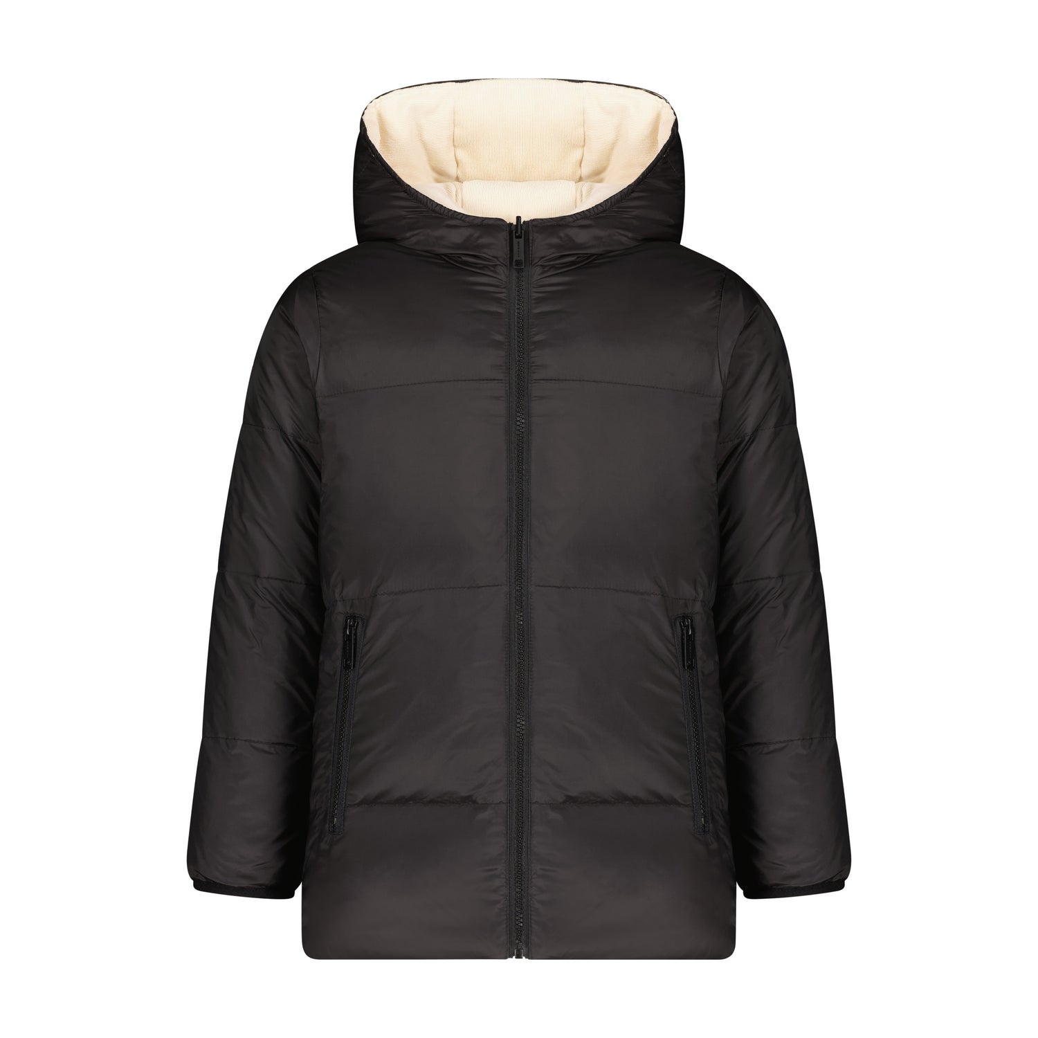 Denali Black and Cream Reversible Coat