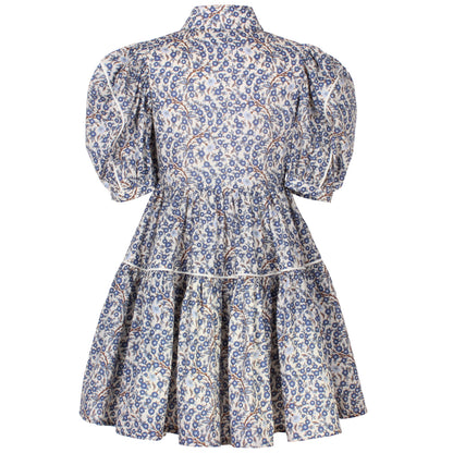 Jessie and James Ditsy Blue Glistening Dress
