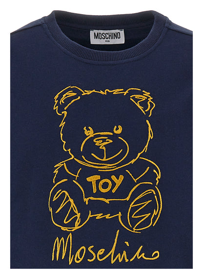 Moschino Navy with Bear Drawing Dress