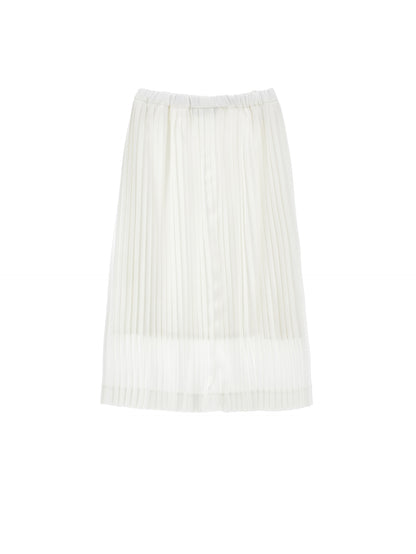 Philosophy White Pleated Skirt
