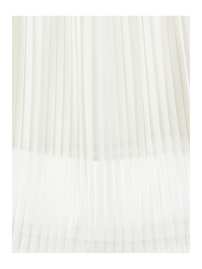 Philosophy White Pleated Skirt