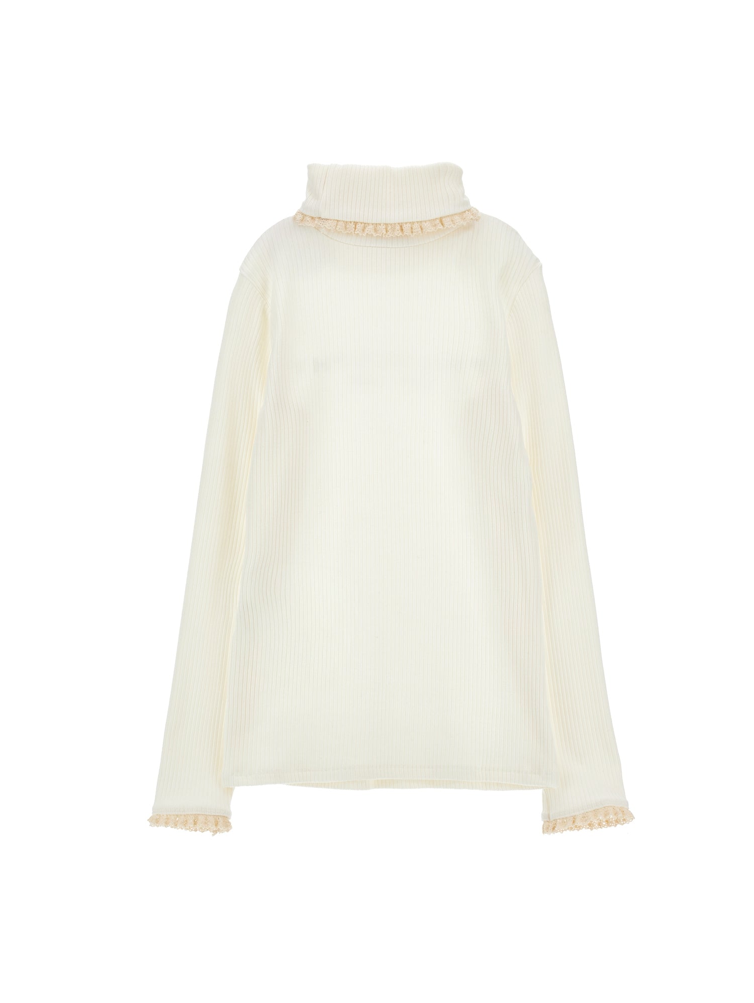 Philosophy Girls Beige Rib Knit Turtleneck