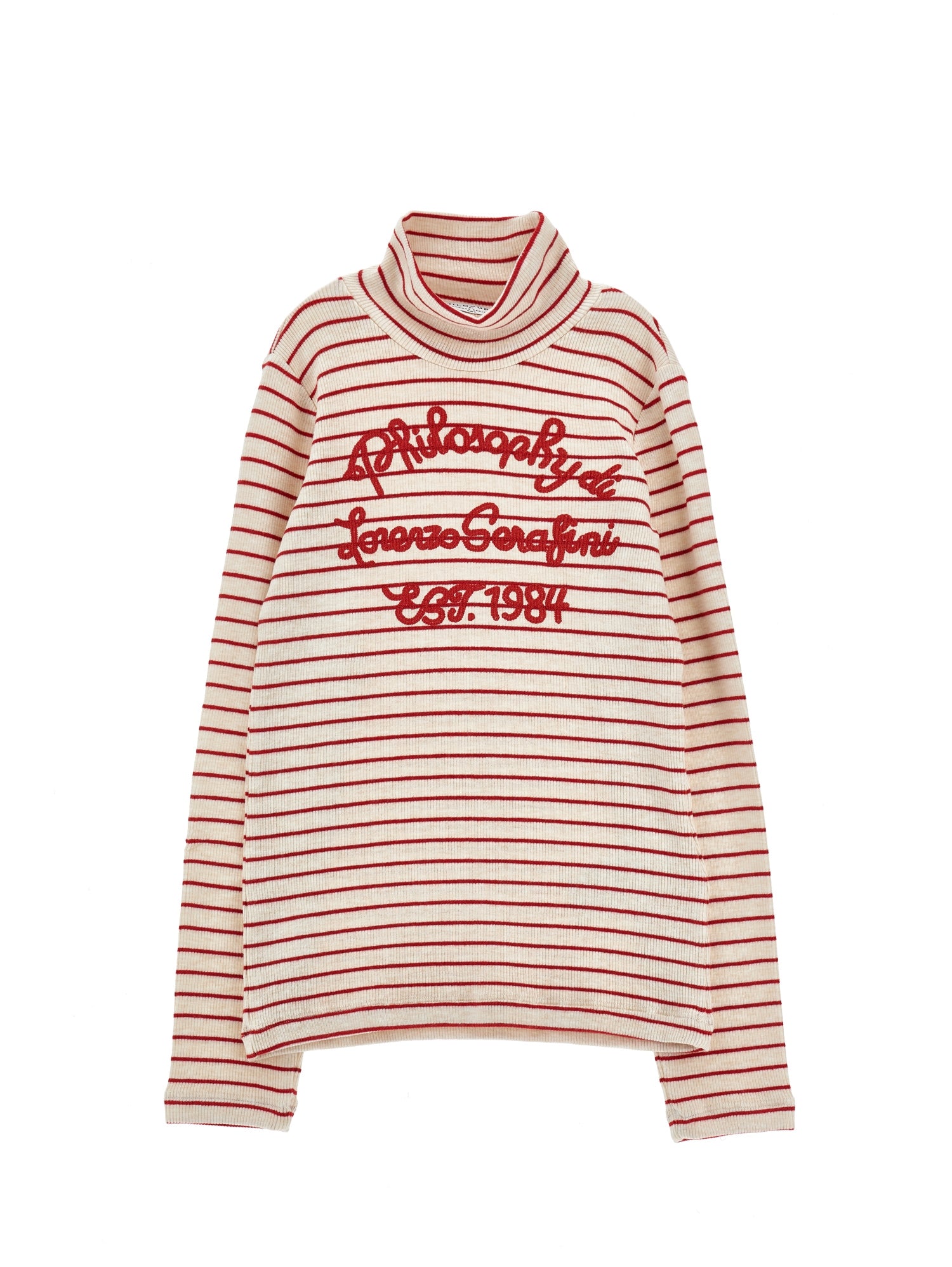 Philosophy Girls Burro+Nuvola Striped Turtleneck