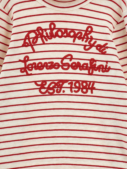 Philosophy Girls Burro+Nuvola Striped Turtleneck