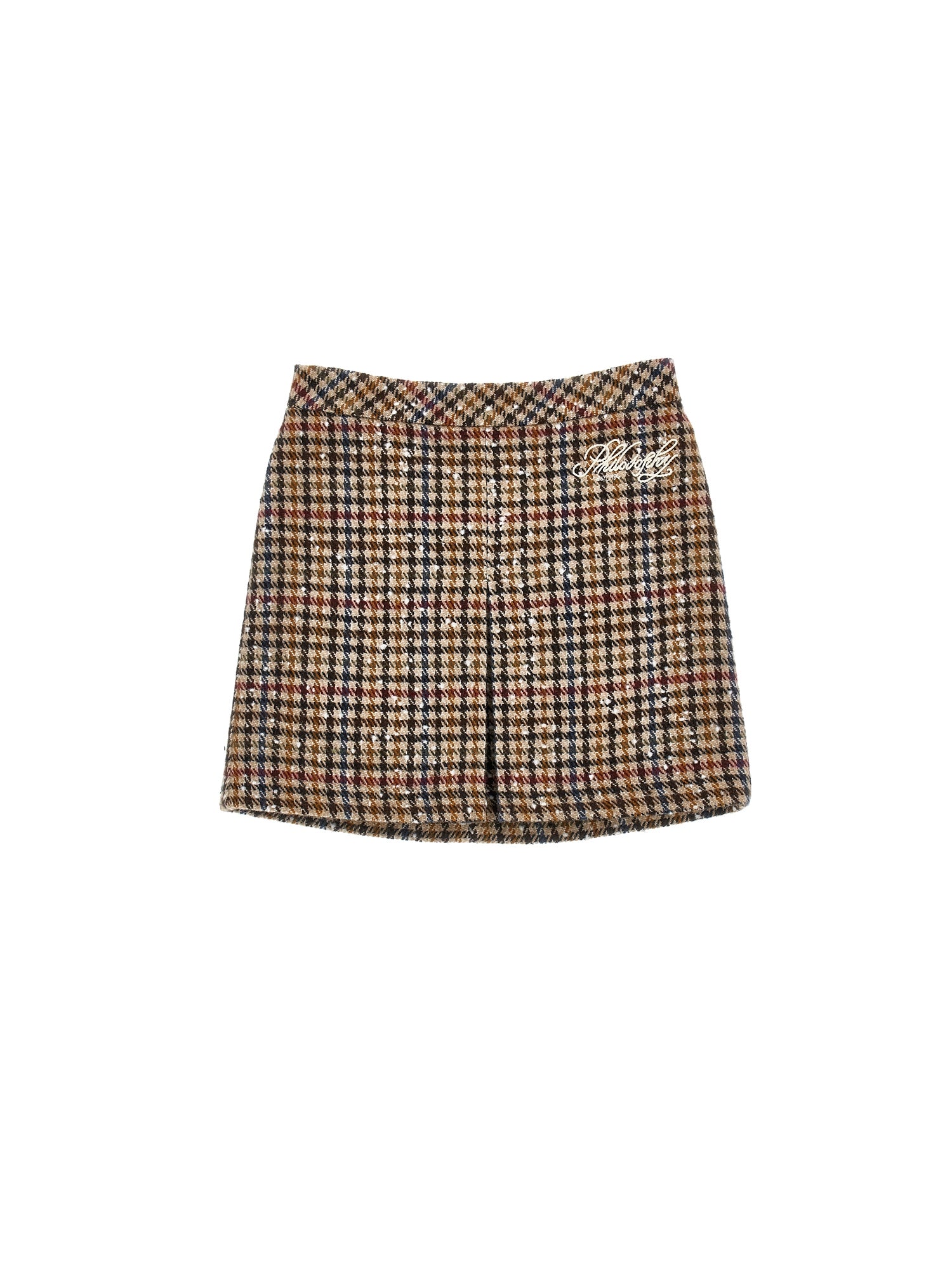 Philosophy Girls Multicolor Houndstooth Long Skirt