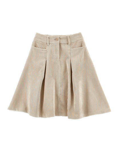 Philosophy Girls Caramello Midi Cord Skirt