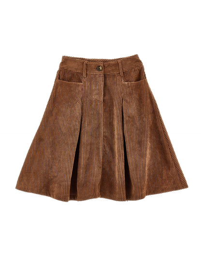 Philosophy Girls Caramello Midi Cord Skirt