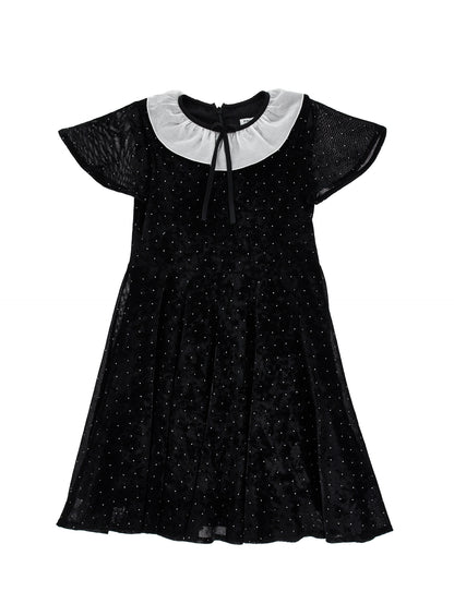 Philosophy Girls Black Velvet Dress