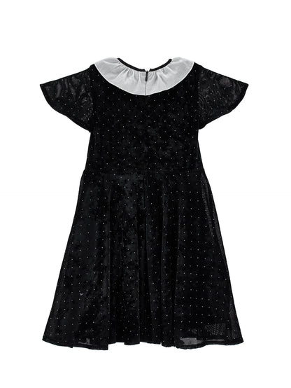 Philosophy Girls Black Velvet Dress