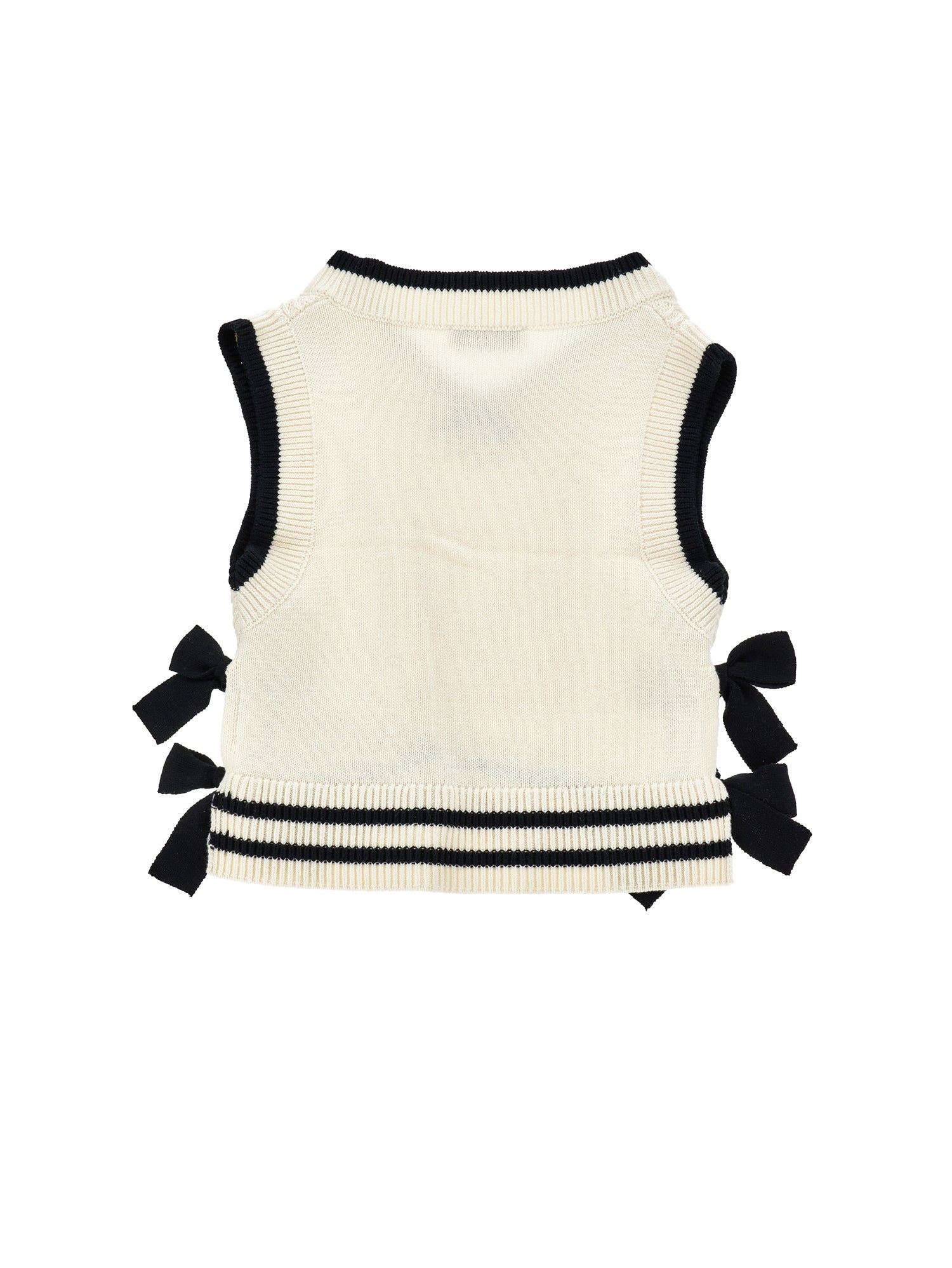 Philosophy Ivory Knit Vest with Bows on Sides – Once Child and Teen