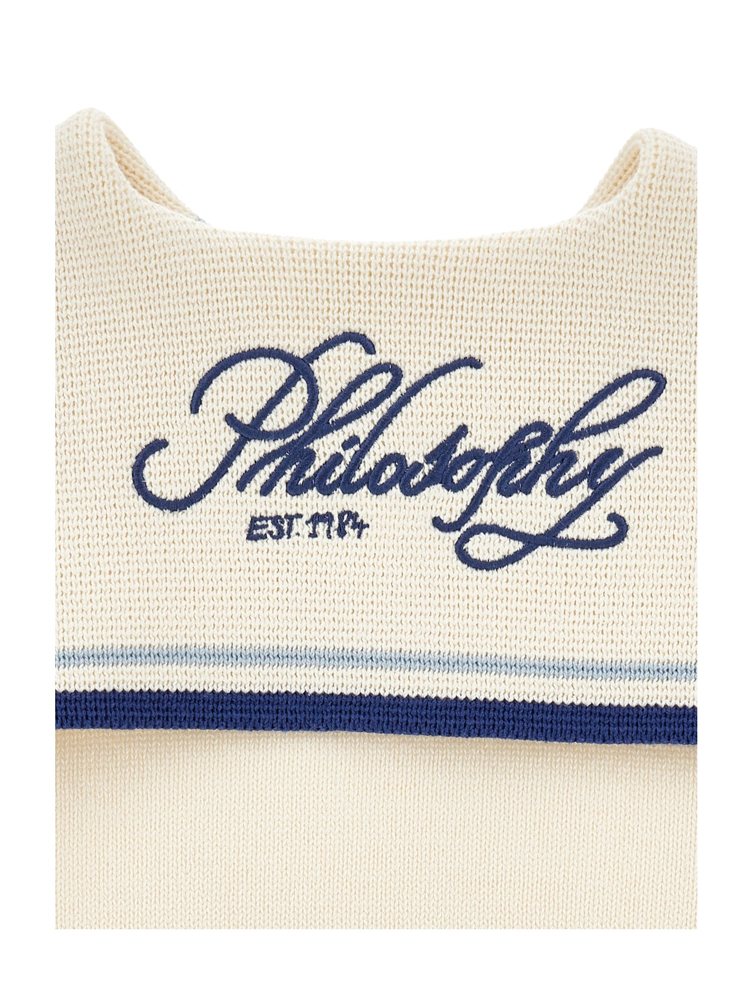 Philosophy Off-White Sweater with Sailor Collar