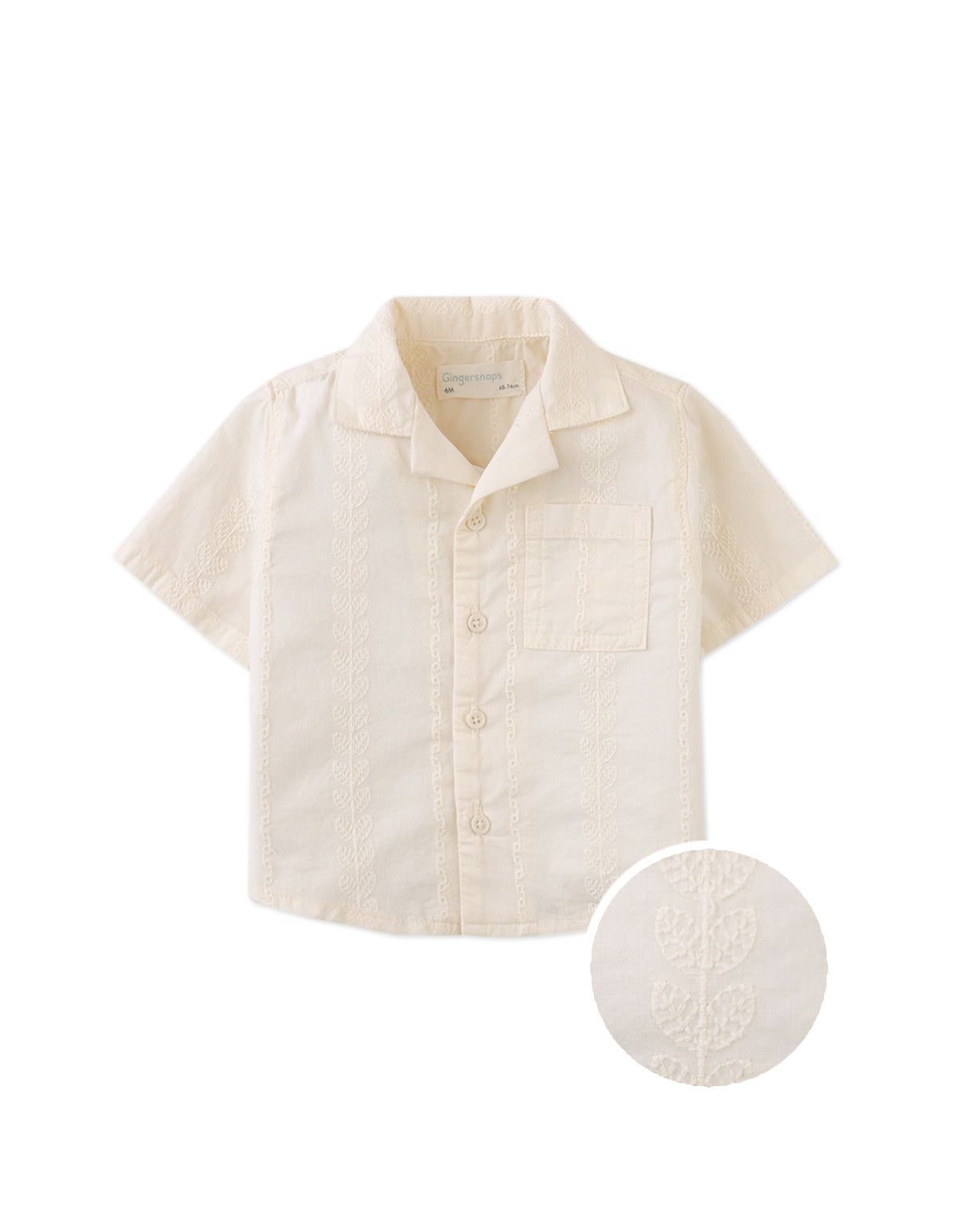 Gingersnaps Andrew Cross Dobby Shirt with Bartrack