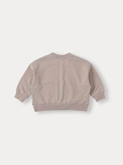 Bene Bene OUI Grayish Pink Varsity Sweatshirt
