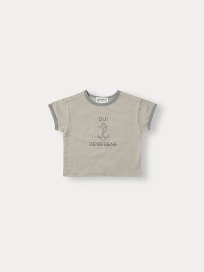 Bene Bene Baby Ecru Marine Lining Half T-Shirt