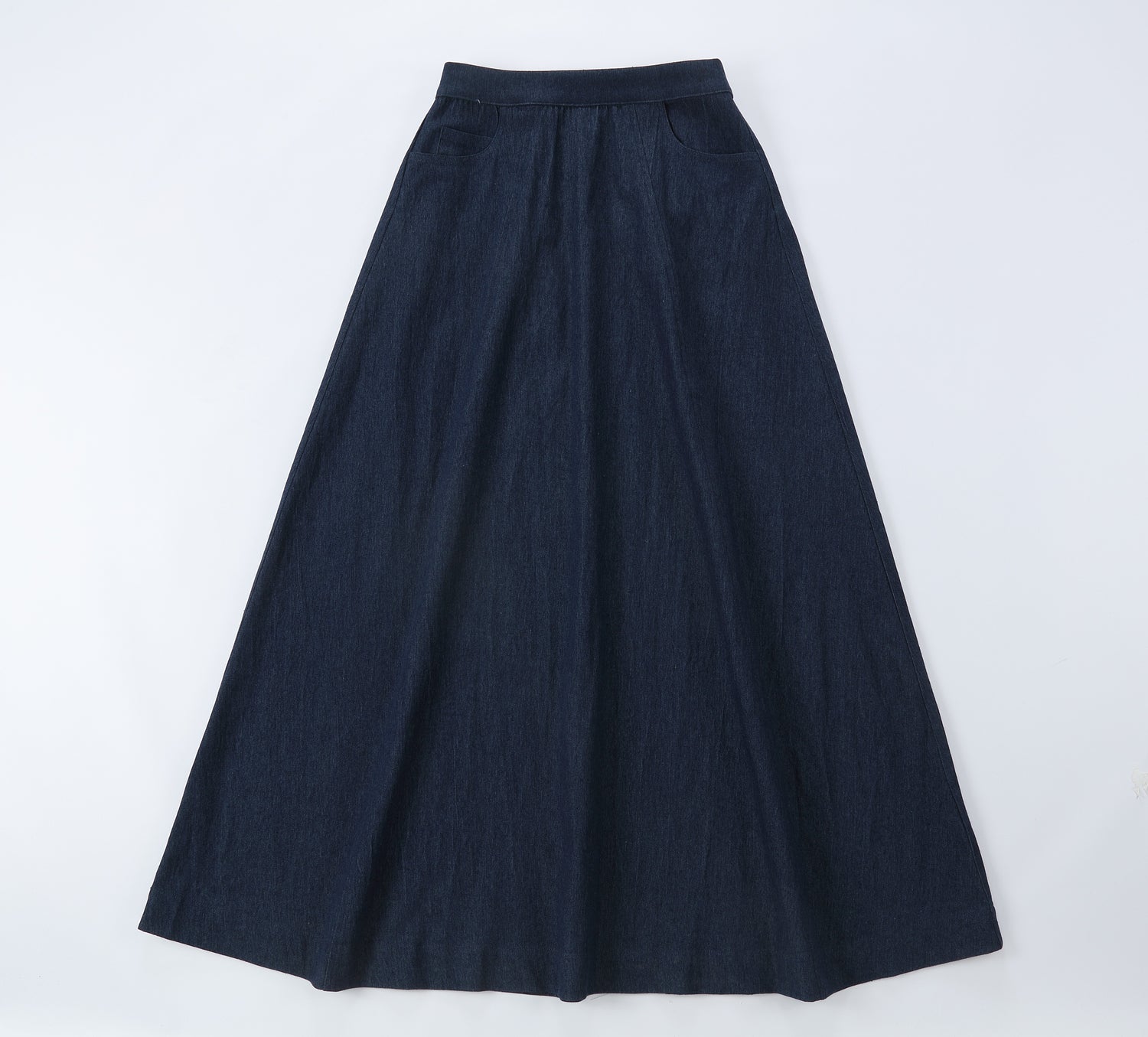 Duet Dark Denim Elastic Waist Skirt