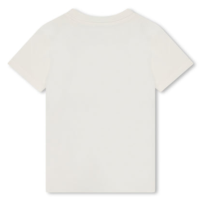 Kenzo Ivory Logo Tee Shirt