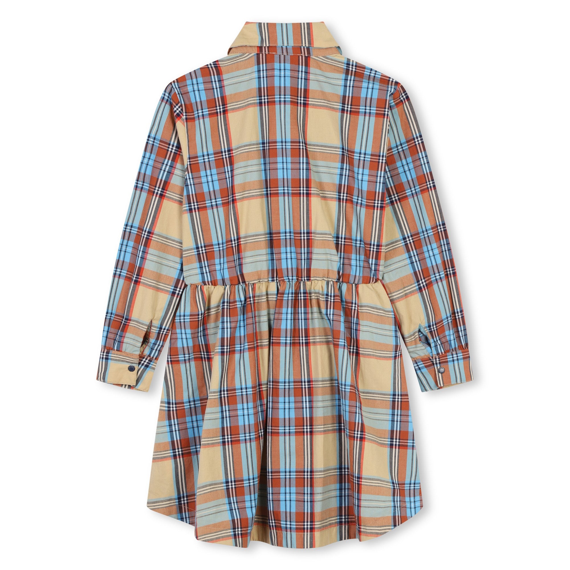 Kenzo Sand Checked Shirt Dress